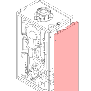 7683793 - BAXI - 600 Range - 624 - Kit Side Panel Assy RH